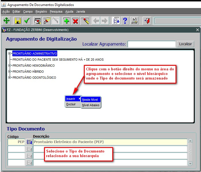 PNT0190 - Agrupamento de Documentos Digitalizados